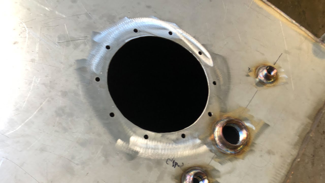 How to Install Inspection Port in Stainless Water Tank - Hand Sharpen Drill Bit