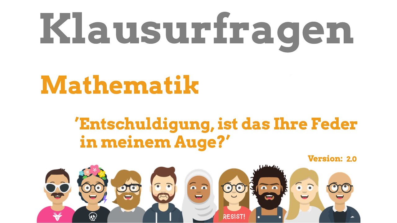 Fragen & Antworten - Mathematik - Entschuldigung,  ist das Ihre Feder in meinem Auge?