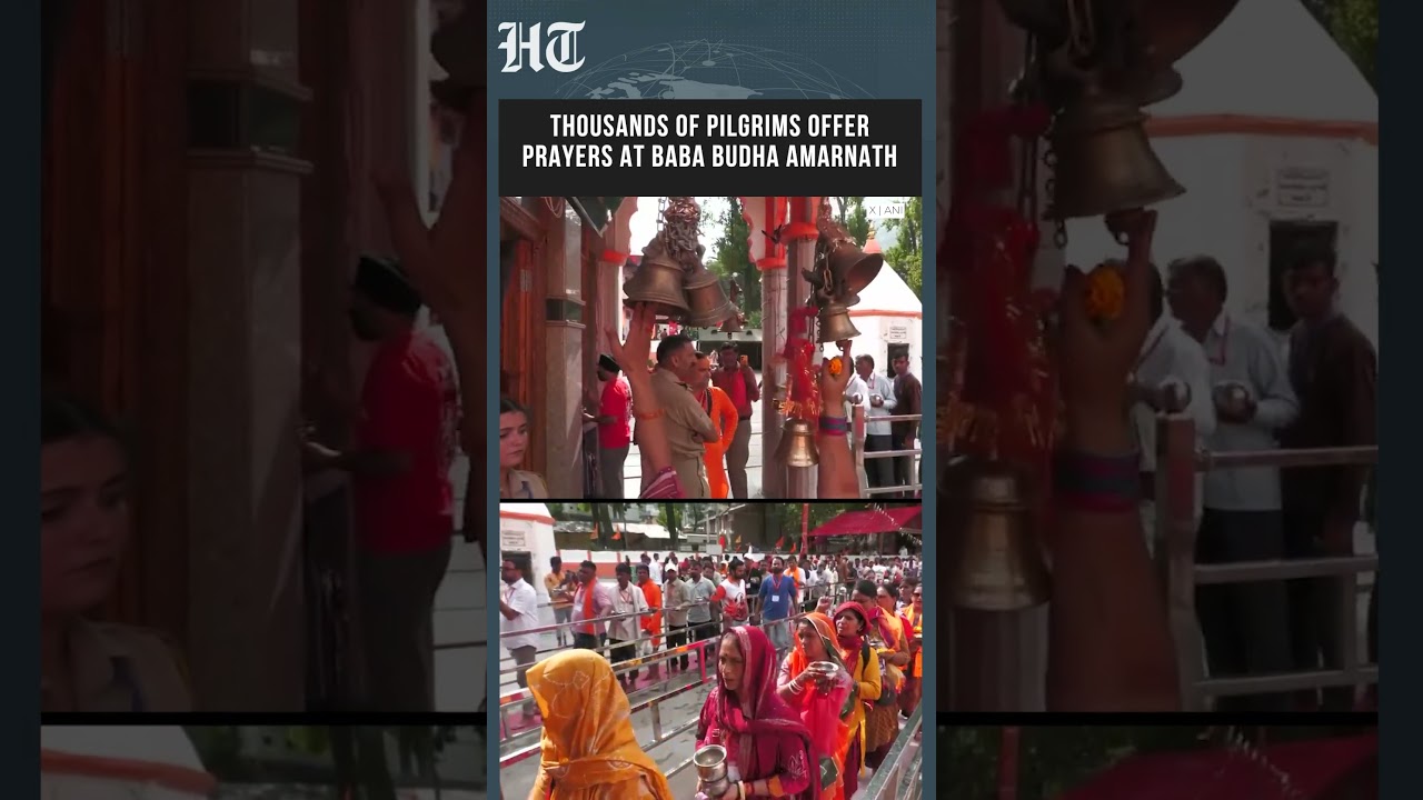 Thousands Of Pilgrims Offer Prayers At Baba Budha Amarnath Shrine In Jammu & Kashmir | #shorts