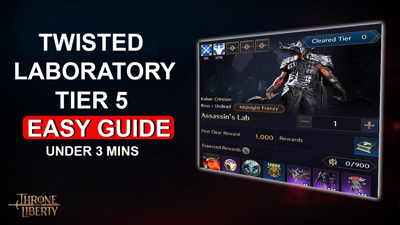 Twisted Laboratory Tier 5 Dimensional Trial Guide in Under 3 Minutes | Throne and Liberty Guide