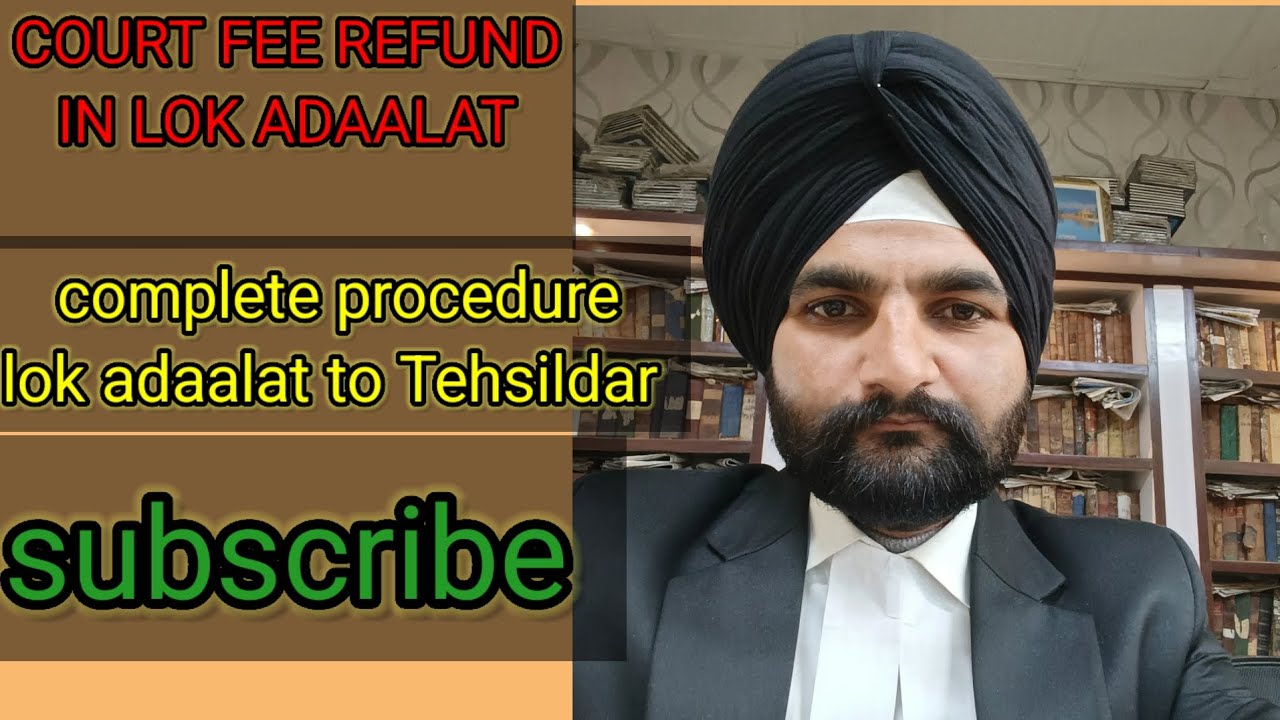 COURT FEE REFUND complete procedure