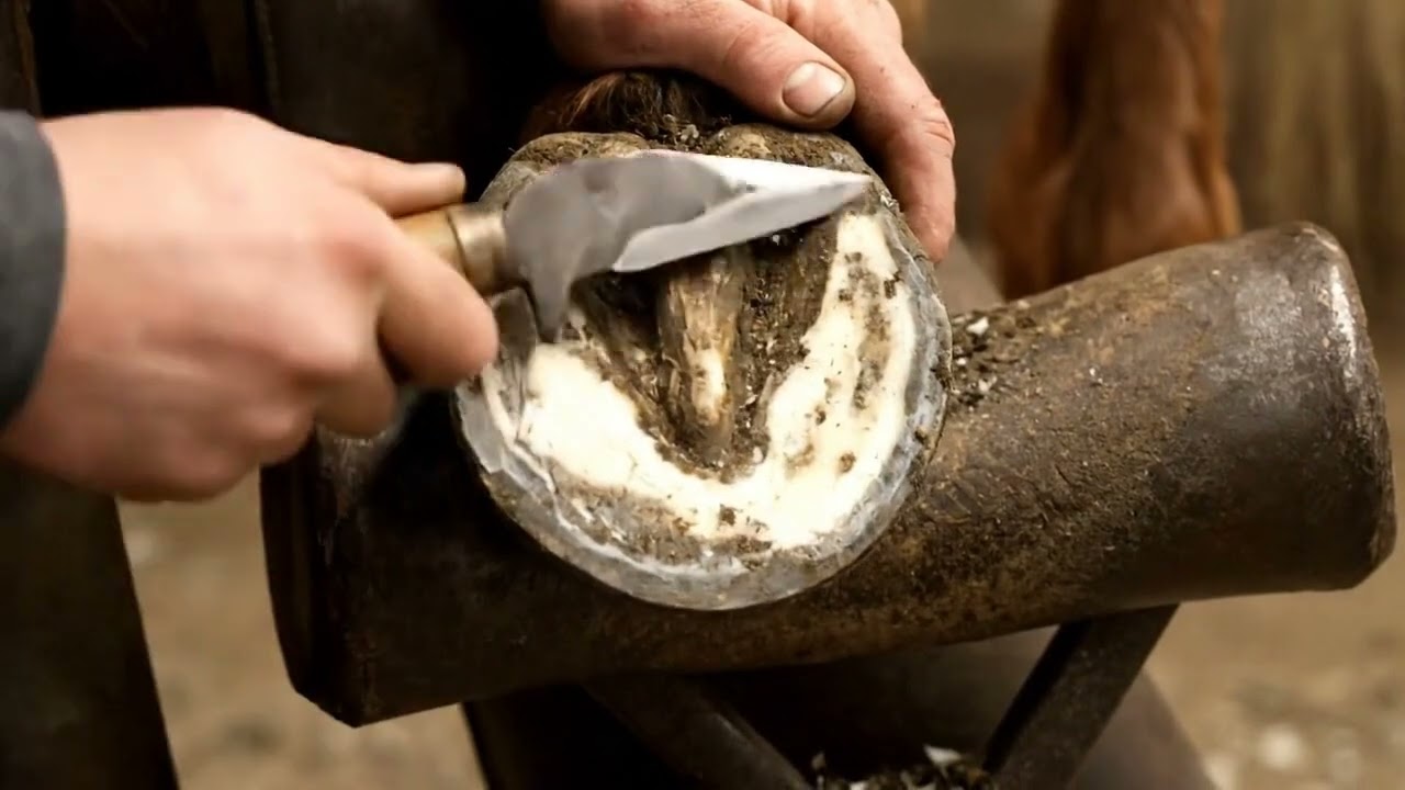 🌬️ Keep the white line tight in wet weather 🌧️ #SoleSupport #FarrierTips #BarefootHorse