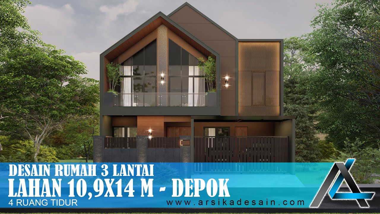 DESAIN RUMAH 10,9 X 14 METER I DEPOK – DESAIN RUMAH SCANDINAVIAN#jasaarsitek #jasadesain #arsitek