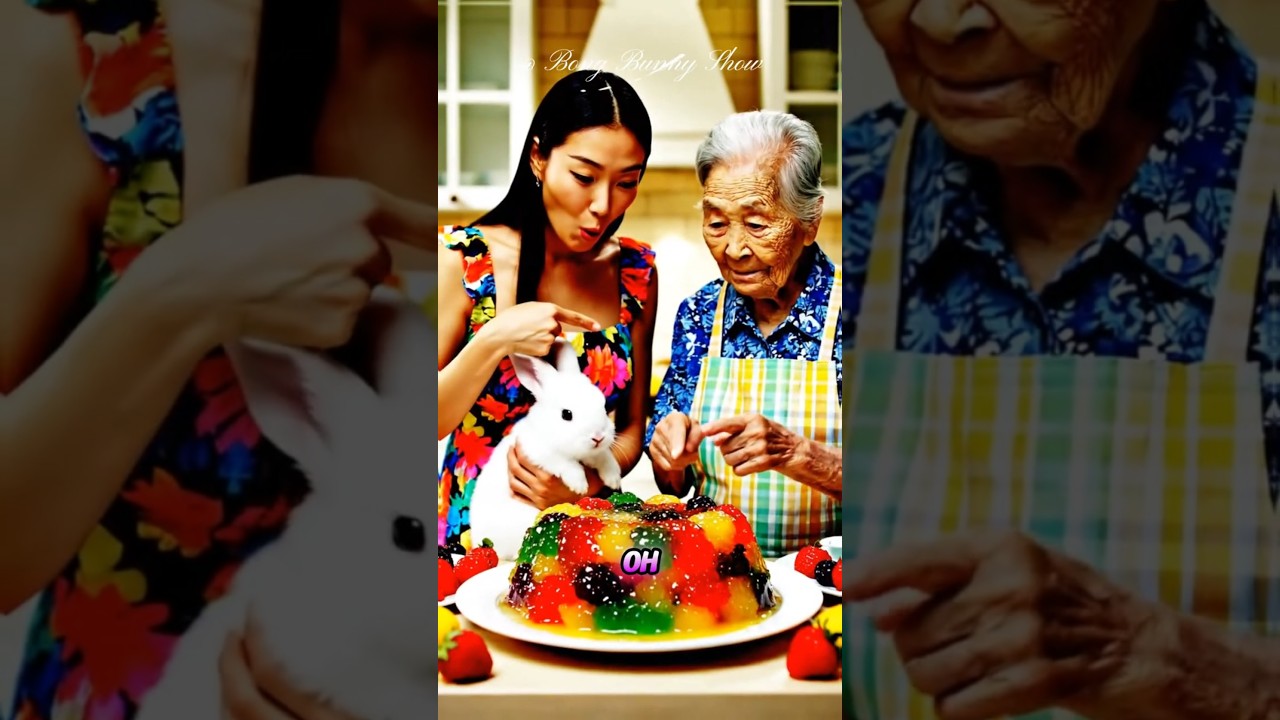 Rainbow Wizard! Chef Bunny Builds a Jiggling Masterpiece of Fruit Jelly!