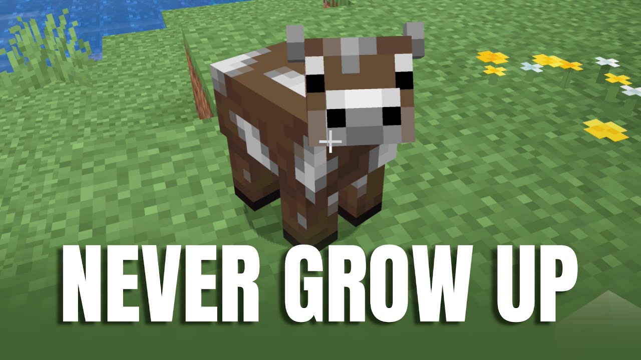 Как предотвратить взросление детенышей мобов в Minecraft