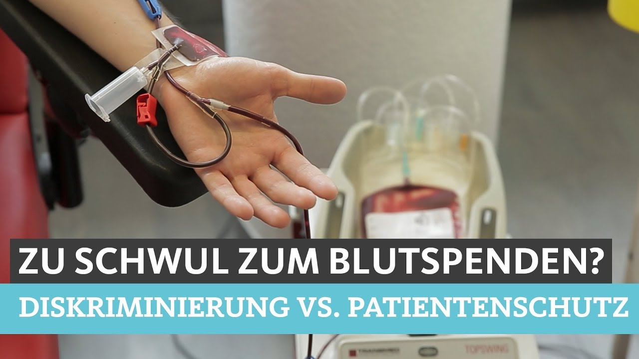 Zu schwul zum Blutspenden?