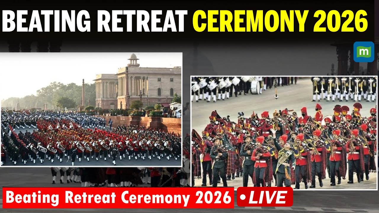 Beating Retreat Ceremony 2026 LIVE from Delhi's Vijay Chowk, end of R-Day Celebrations | India | BSF
