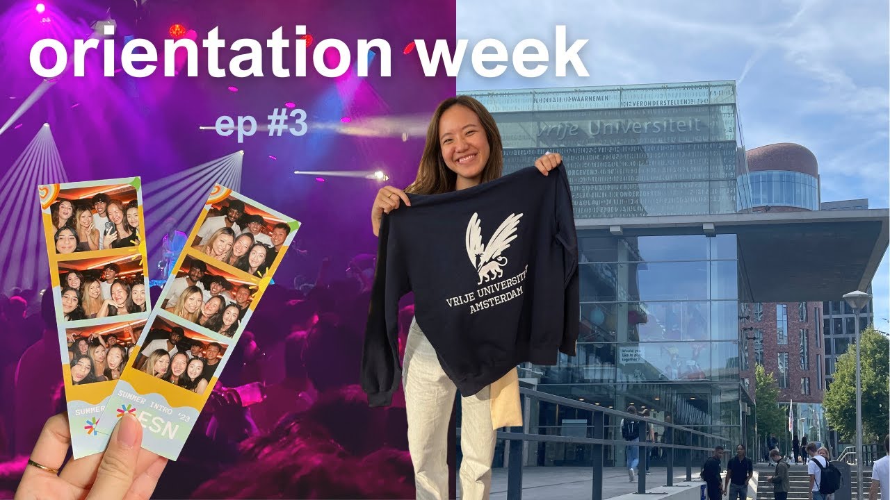 EXCHANGE DIARIES | orientation week at VU amsterdam 📖✨🦅