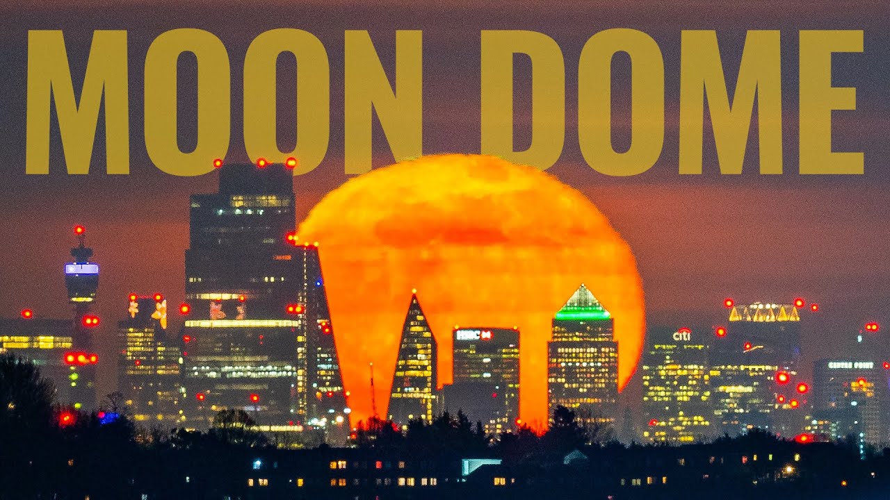 SUPER MOON rising over LONDON SKYLINE / Timelapse vlog