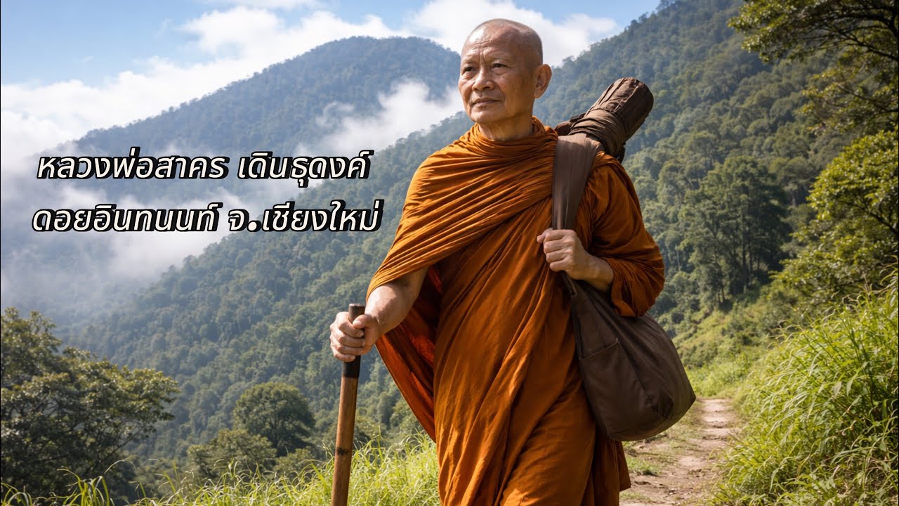 หลวงพ่อสาคร เดินธุดงค์ ดอยอินทนนท์ จ.เชียงใหม่