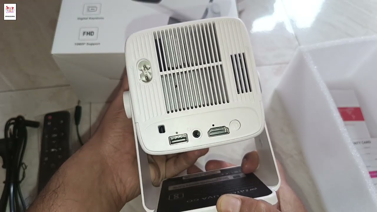 WZATCO Yuva Go Android 13.0 Smart Projector unboxing 