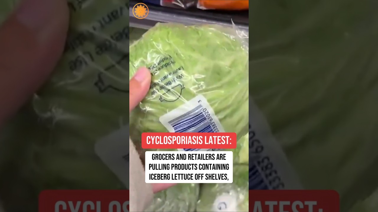 Grocery stores pull iceberg lettuce off the shelves amid cyclosporiasis outbreak #shorts