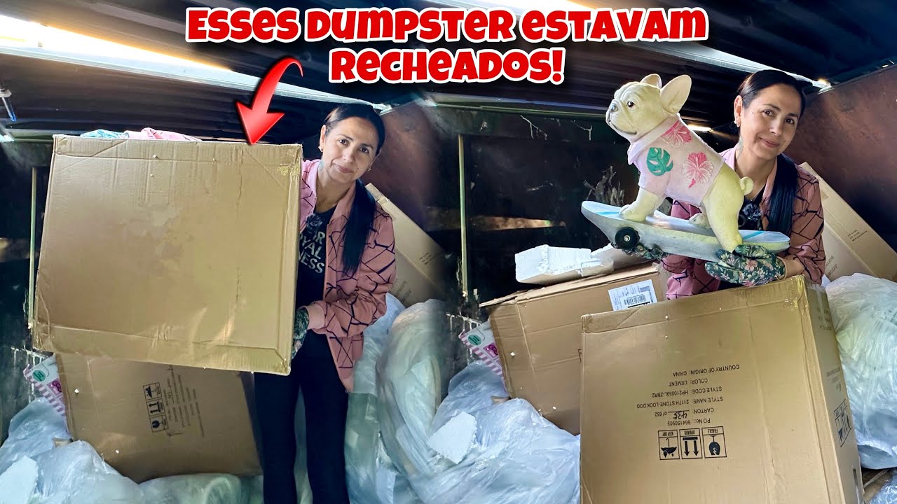 Esses dumpster estavam recheados! Procurar nunca foi tão fácil!🇺🇸
