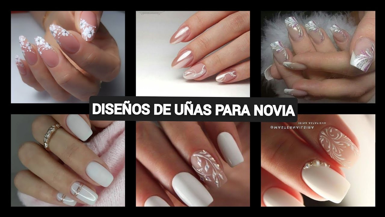 DISEÑOS DE UÑAS PARA NOVIA 2021 UÑAS PARA BODA #NAILS #DESINGNAILS RECOPILACION DE UÑAS PARA NOVIA