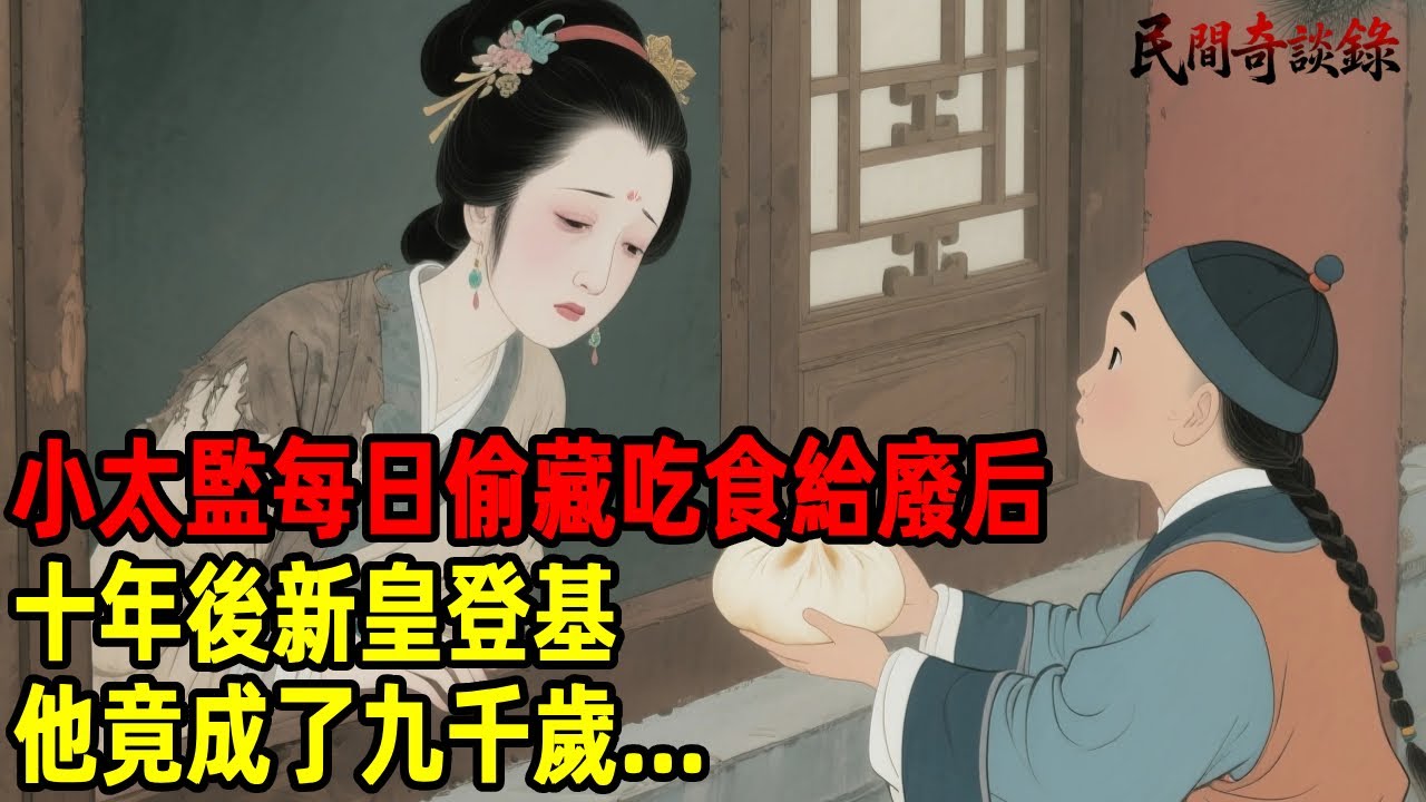 小太監每日偷藏吃食給廢后，十年後新皇登基，他竟成了九千歲...【民間奇談錄】#民間故事 #台灣傳說 #懸疑故事 #銀髮頻道 #懷舊故事 #助眠故事