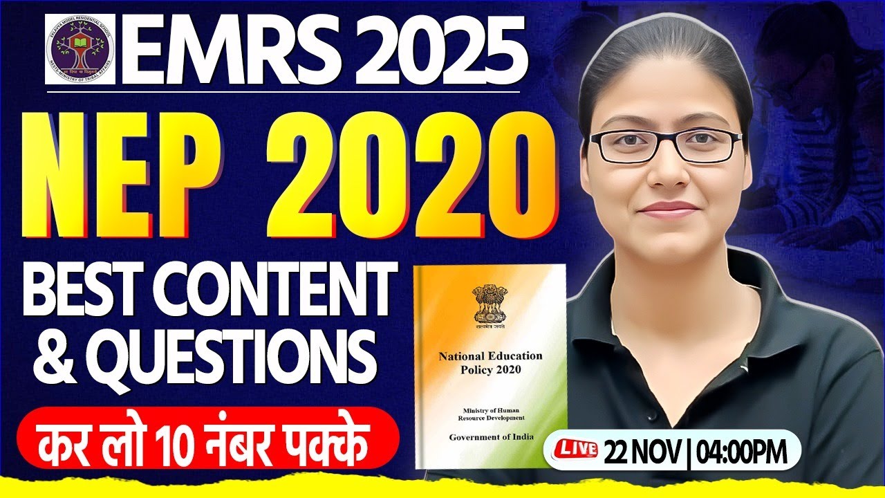 EMRS Vacancy 2025 : Teaching Aptitude | NEP 2020, EMRS TGT Marathon, Teaching Aptitude By Gargi Mam