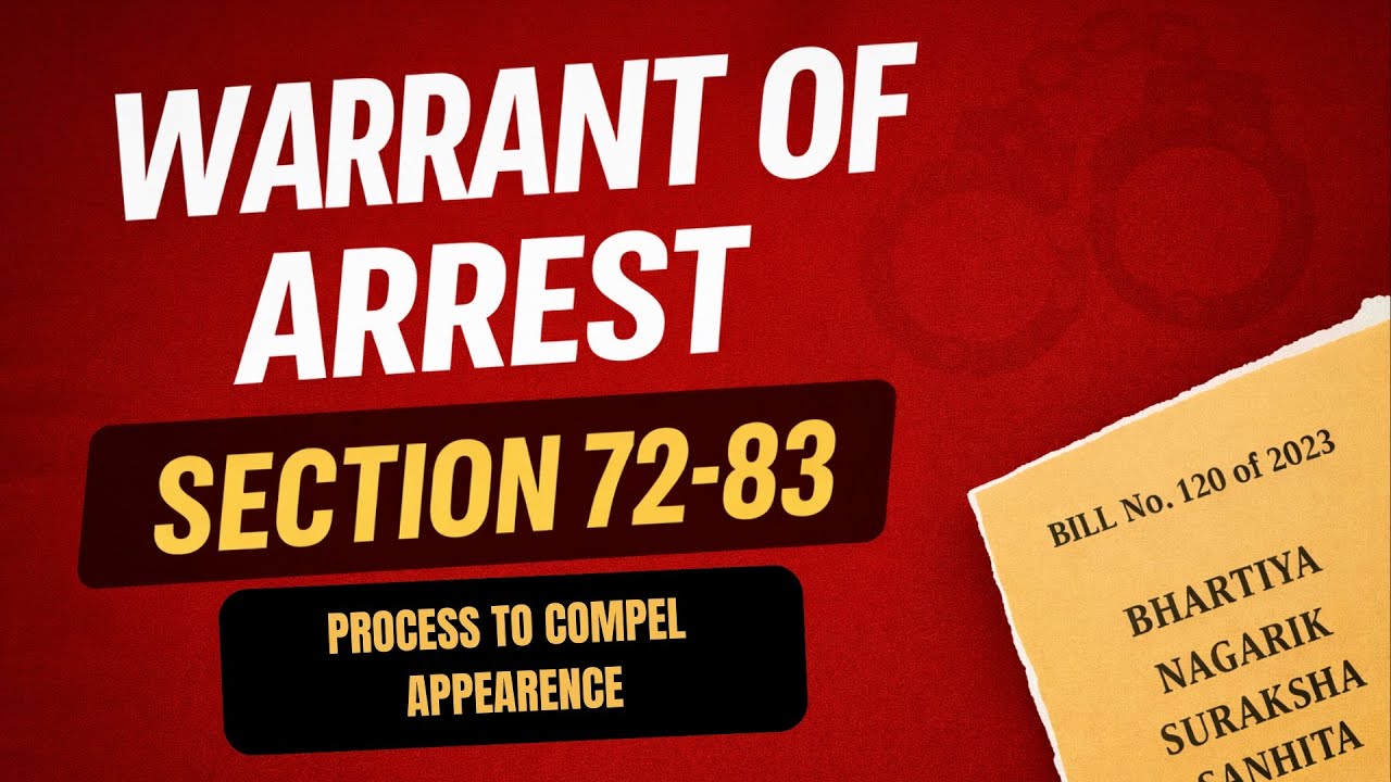 Warrant of Arrest | Bhartiya nagarik suraksha sanhita #law #lawyer #advocate #education #study #exam