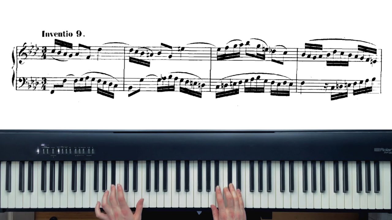 Johann Sebastian Bach: Invention No. 9 in F Minor (BWV 780)