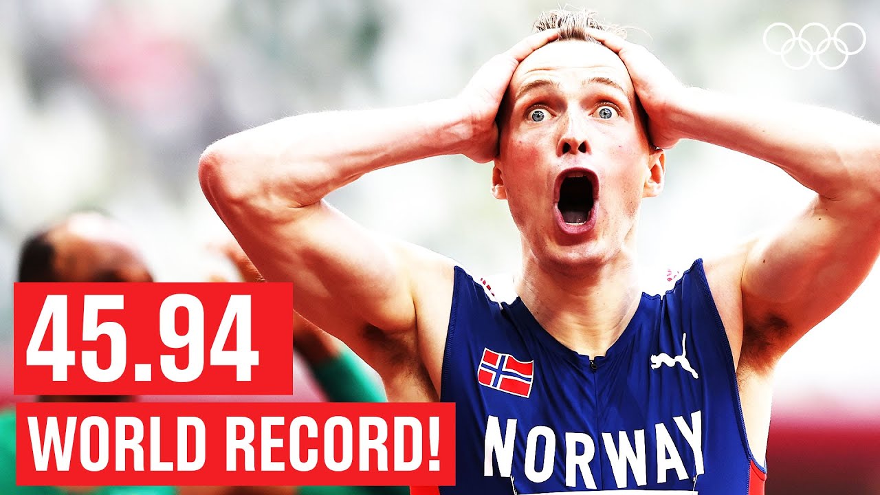 🇳🇴 Уорхолм бьёт мировой рекорд! | Полный финал бега на 400 м с/б, мужчины | Токийские повторы
