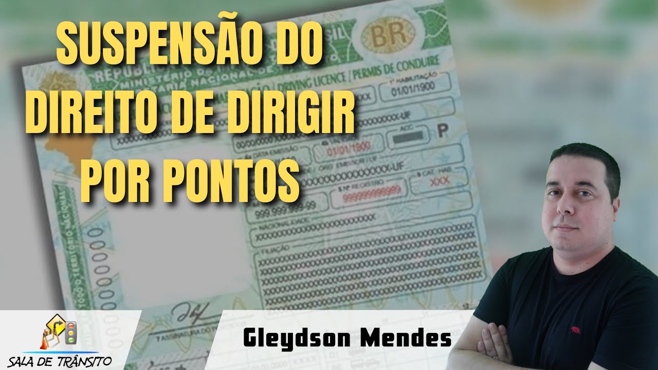 Suspensão do direito de dirigir por pontos