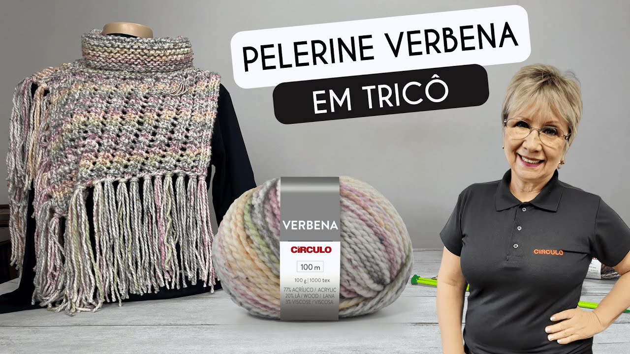PELERINE VERBENA EM TRICÔ - VITORIA QUINTAL