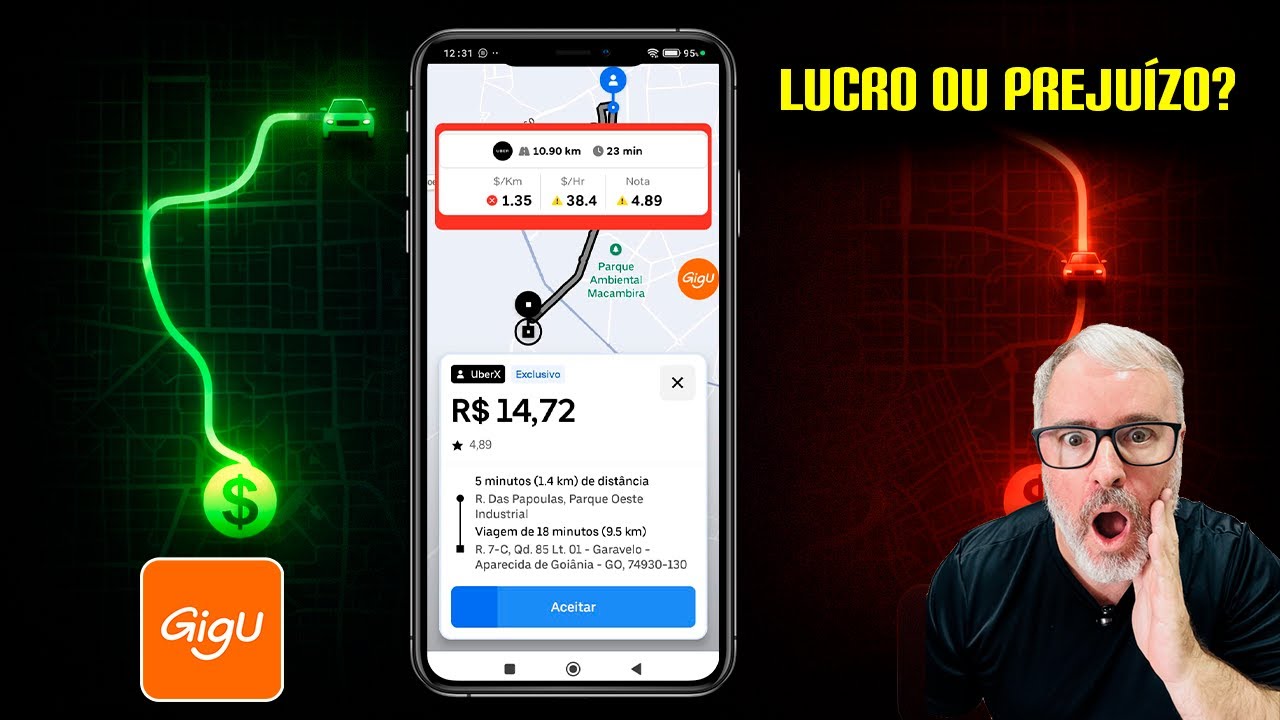 MOTORISTA DE APP QUE IGNORA ISSO NO GIGU TRABALHA E PODE ESTAR NO PREJUÍZO