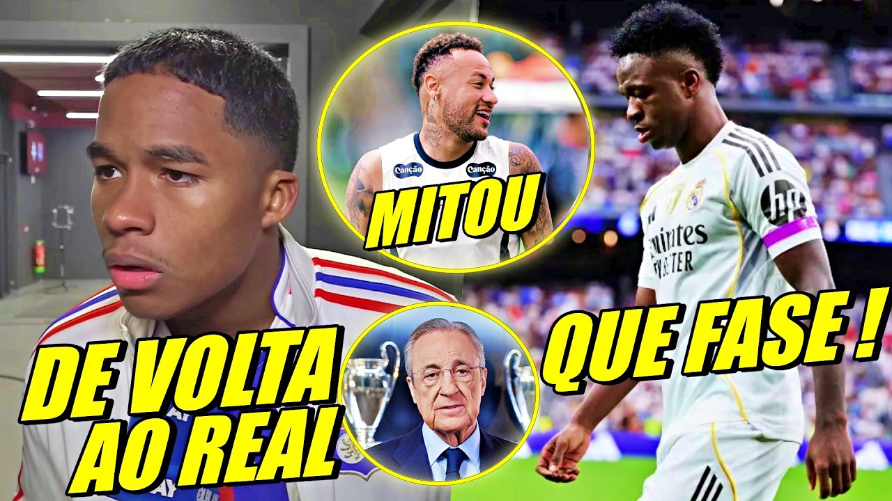 ENDRICK DE VOLTA AO REAL ! REAÇÃO DE VlNl JR SUBSTITUIDO ! NEYMAR MITANDO NO TREINO E MAIS