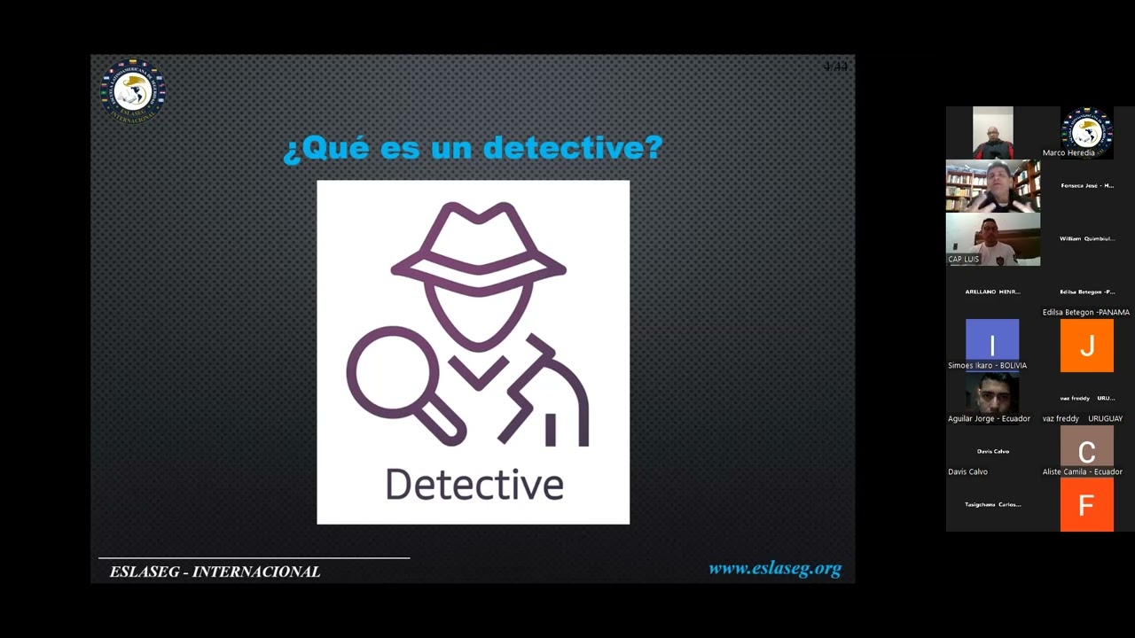 INTRODUCCIÓN A LAS INVESTIGACIONES PRIVADAS - DETECTIVES  PRIVADOS - CLASE 1 -  Luis Umbría - VEN.