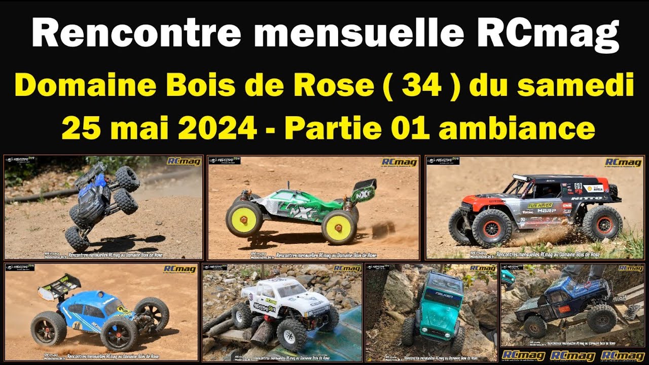 Rencontre mensuelle RCmag toutes catégories Auto RC du 25 mai 2024 au domaine Bois de Rose