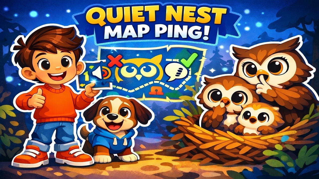 The Quiet Nest Mystery Map Ping | Buddy & Bark Adventures