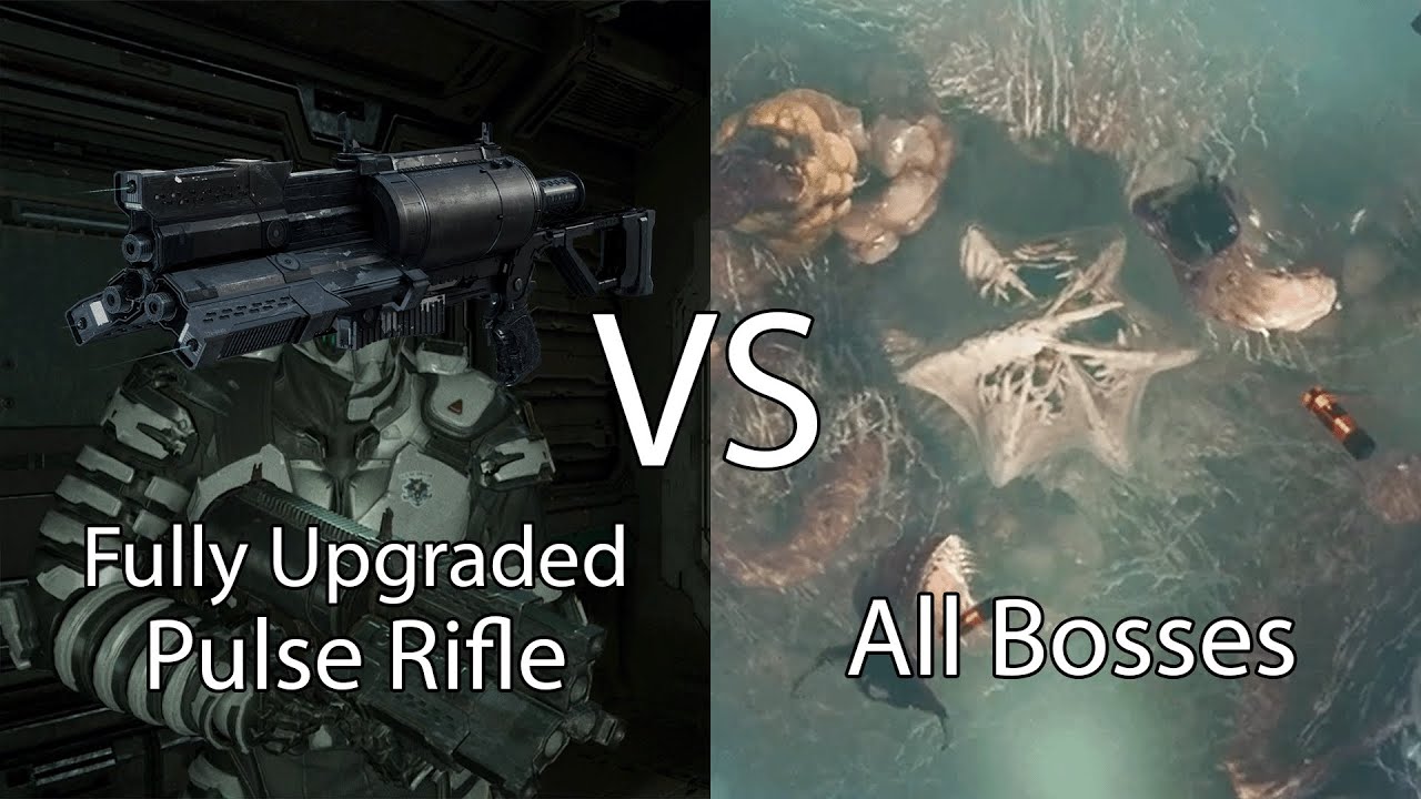 Fully Upgraded Pulse Rifle vs All Bosses (Impossible) | Dead Space Remake