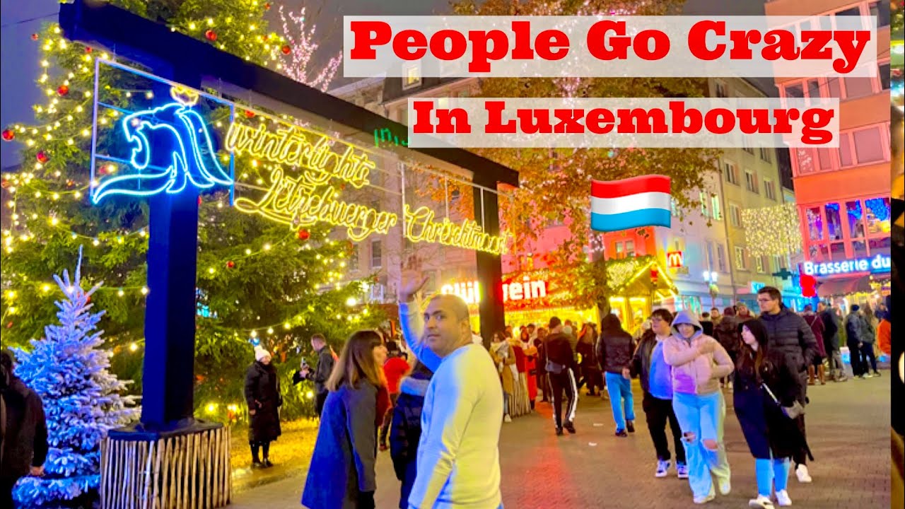 Go Crazy and Get Crazy in Luxembourg | New Year Winter Lights | Vlog