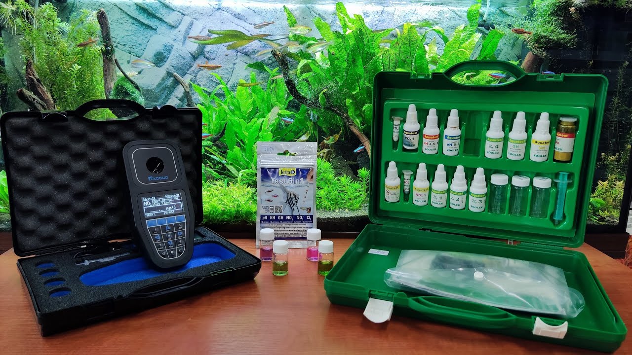 Porównanie różnych metod testowania wody. Testy kropelkowe vs fotometr Exaqua Pro3 vs testy paskowe.