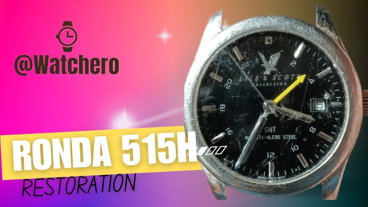 ⌚ RONDA 515H GMT - Lyle&Scott watch restoration #lyle&scott #quartz