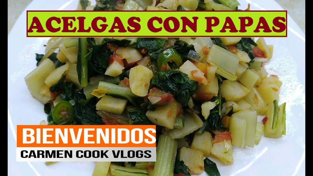 ACELGAS CON PAPAS | #CarmenCookVlogs