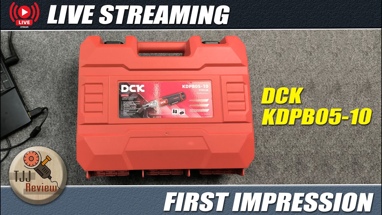 Live Stream unboxing & first impression Cordless Ratchet Wrench DCK KDPB05-10