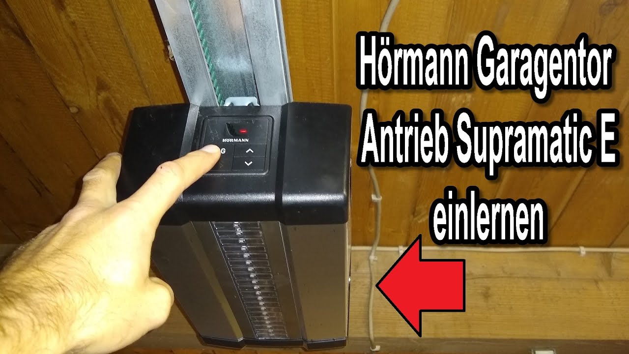 H&ouml;rmann Garagentor Antrieb Supramatic E Inbetriebnahme &  neu anlernen & einfahren Anleitung
