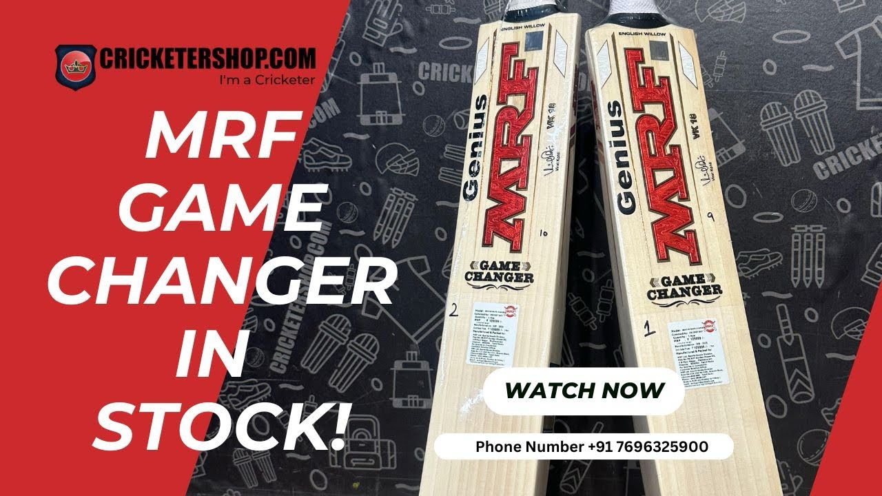 Meet the Most Demanding English Willow Bat – MRF Game Changer! +91 7696325900 