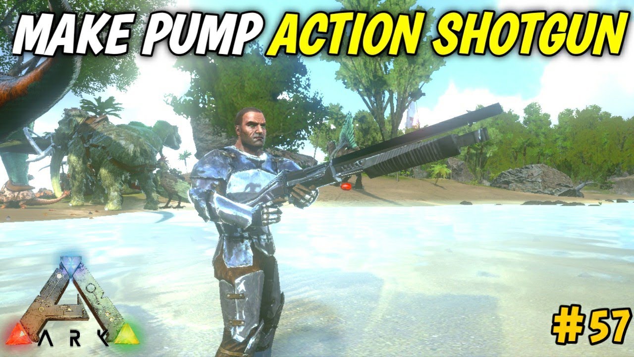 ARK SURVIVAL EVOLVED MOBILE :- MAKE PUMP ACTION SHOTGUN FOR DUNGEON | PART 58 |OneClue Gaming