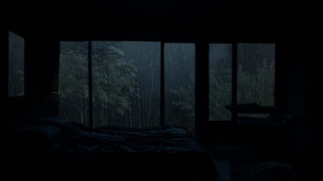 Sleep Instantly with Night Rain | Soothing Rainfall Sounds for Deep Relaxation and Insomnia Relief
