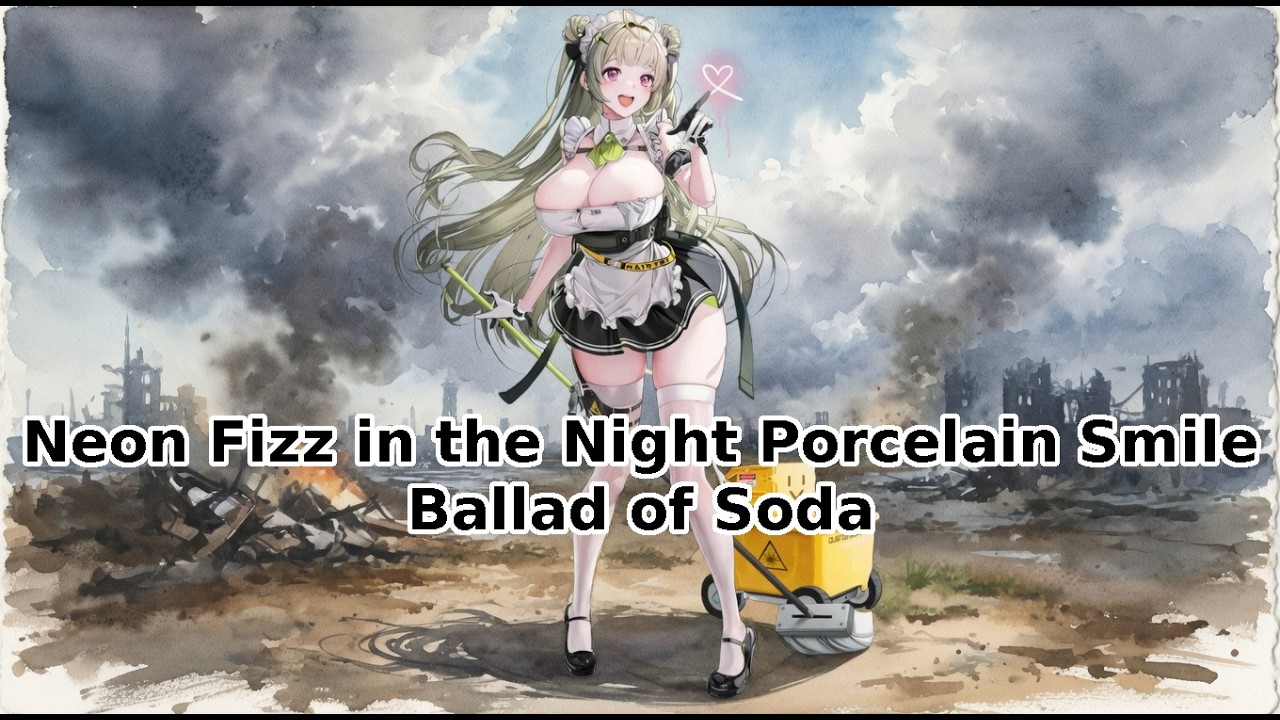 Neon fizz in the night, porcelain smile [Ballad of Soda] (music video)