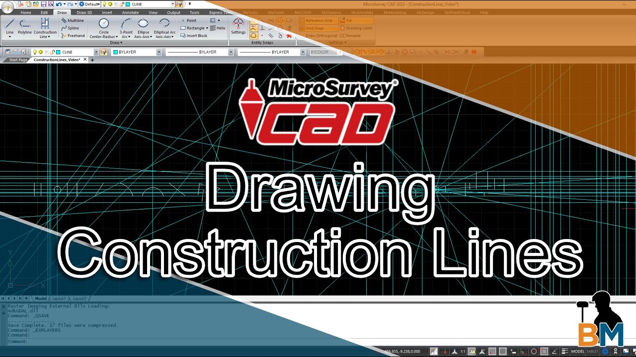 MicroSurvey CAD How to: Construction Lines | Bench Mark