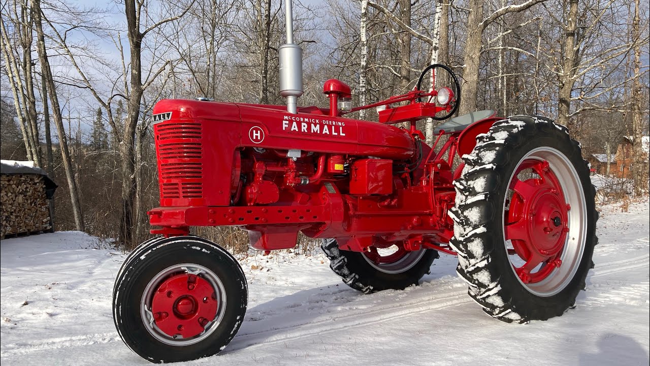 Farmall H Restoration Complete! Applying the Decals & Snowy Test Drive - 