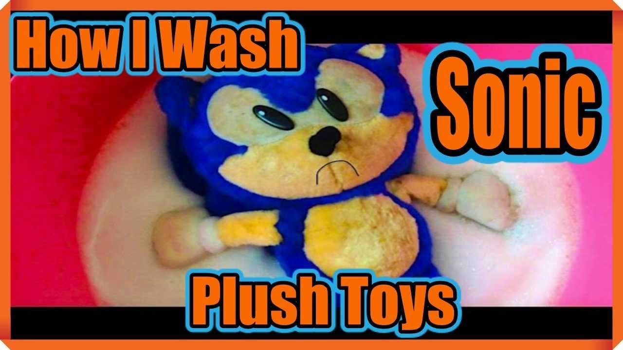 How To Wash Stuffed Animals-Sonic The Hedgehog Plush 🛁 🧼🧸