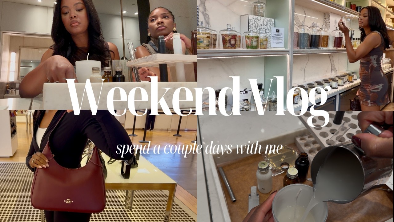 Weekend Vlog  | Shopping , Candle Making,  &  Birthday Celebrations