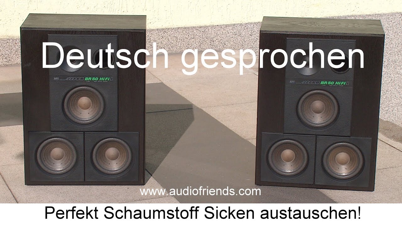 RFT BR50, BR25, BR26 Lautsprecher Sicken selber reparieren.