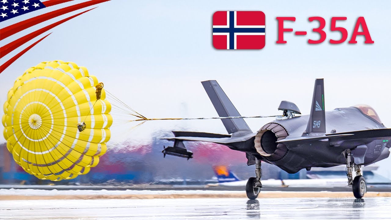 F-35 with Drag Chute – Norwegian Innovation for Icy Landings