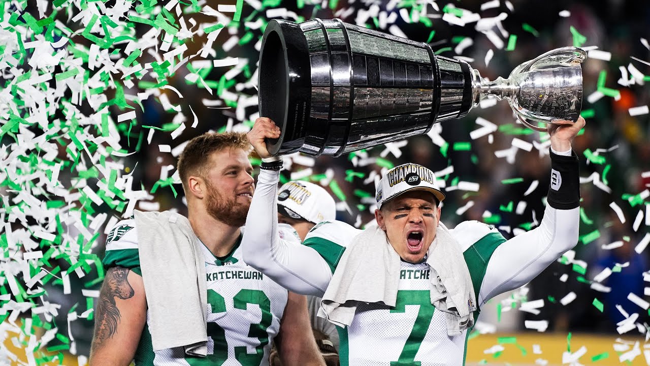 The Saskatchewan Roughriders are awarded the 112th Grey Cup