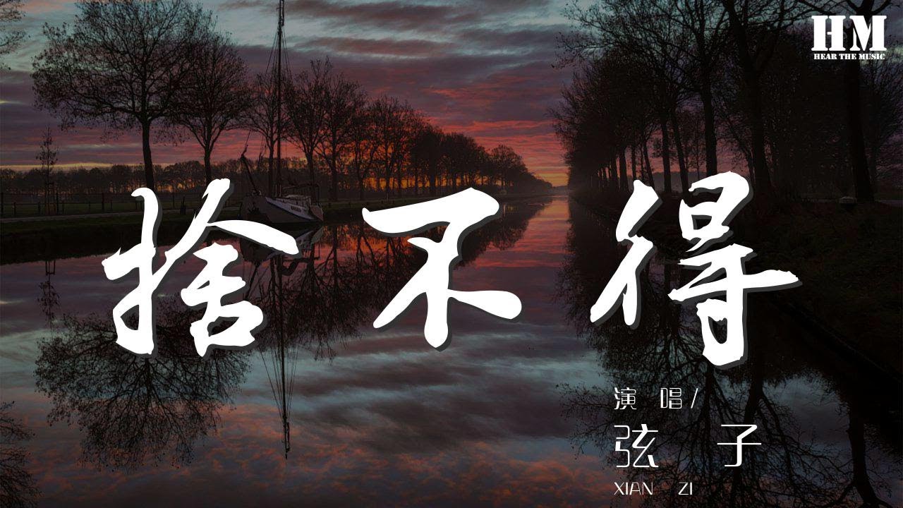 弦子 - 捨不得『我捨不得 可是時間回不去了』【動態歌詞Lyrics】