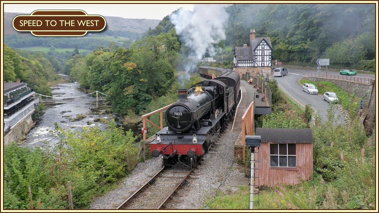 Beautiful North Wales: 7822 'Foxcote Manor' On The Llangollen Railway - 20th September 2020